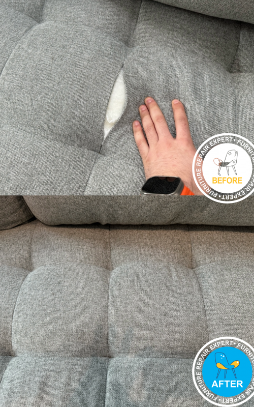 Restoration of sofa upholstery