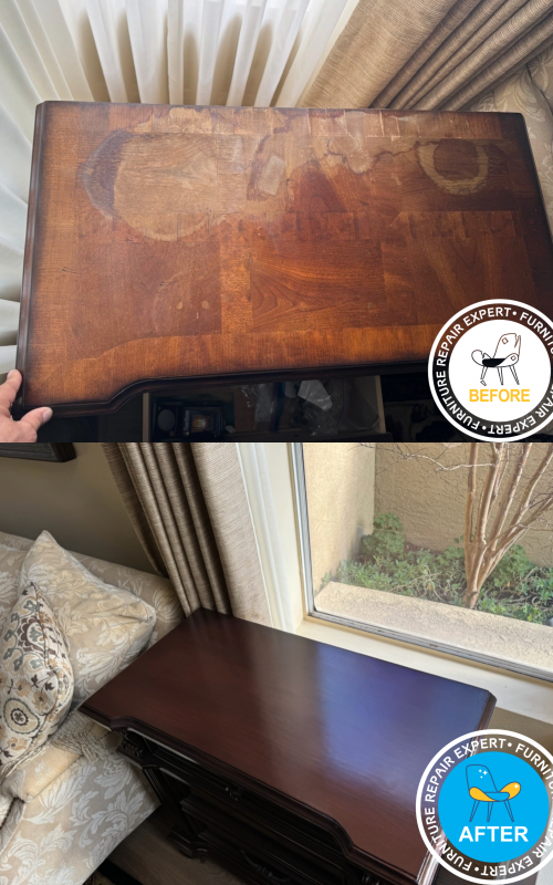 Restoring an antique desk
