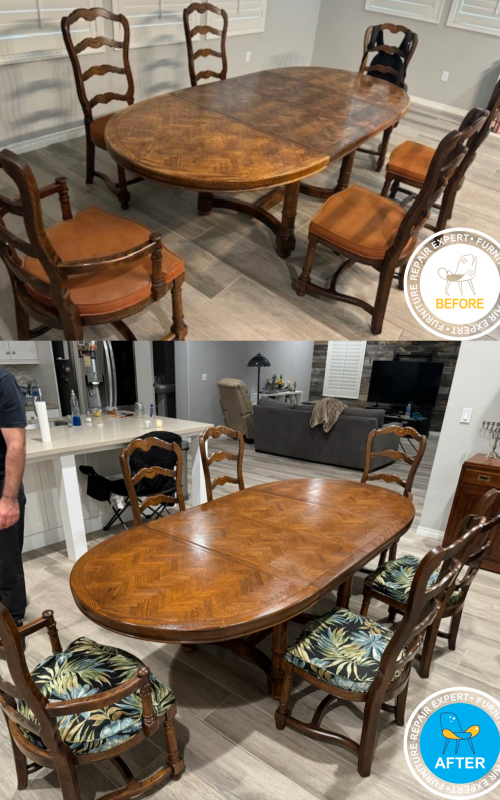 table and chairs